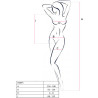 Passion - Bs094 Bodystocking Noir Taille Unique
